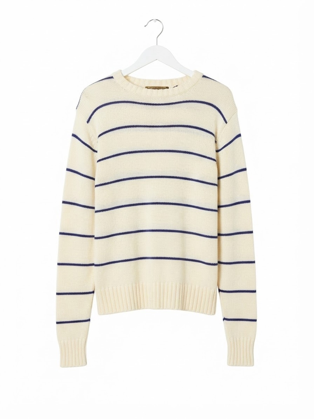 Vintage Eleven Sixty Six Collection Striped Crewneck Pullover Sweater Minimalist